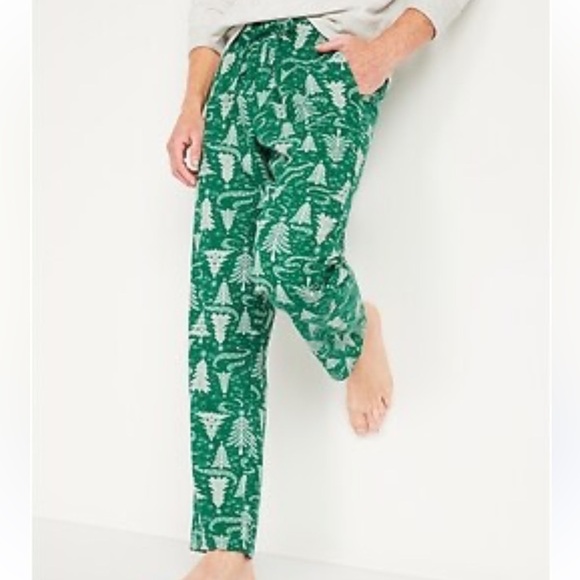 OLD NAVY Green and White Tree Print Pajama Pants - Picture 1 of 10
